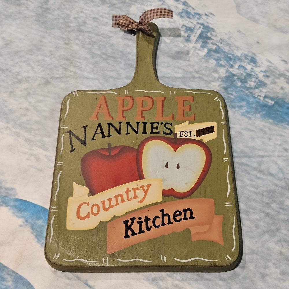 Dan Dee Apple Nannie's Country Kitchen Cutting Board Wall Sign 2010